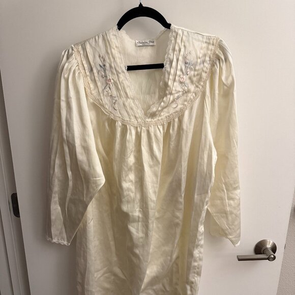 80's CHRISTIAN DIOR Nightgown - Picture 1 of 6